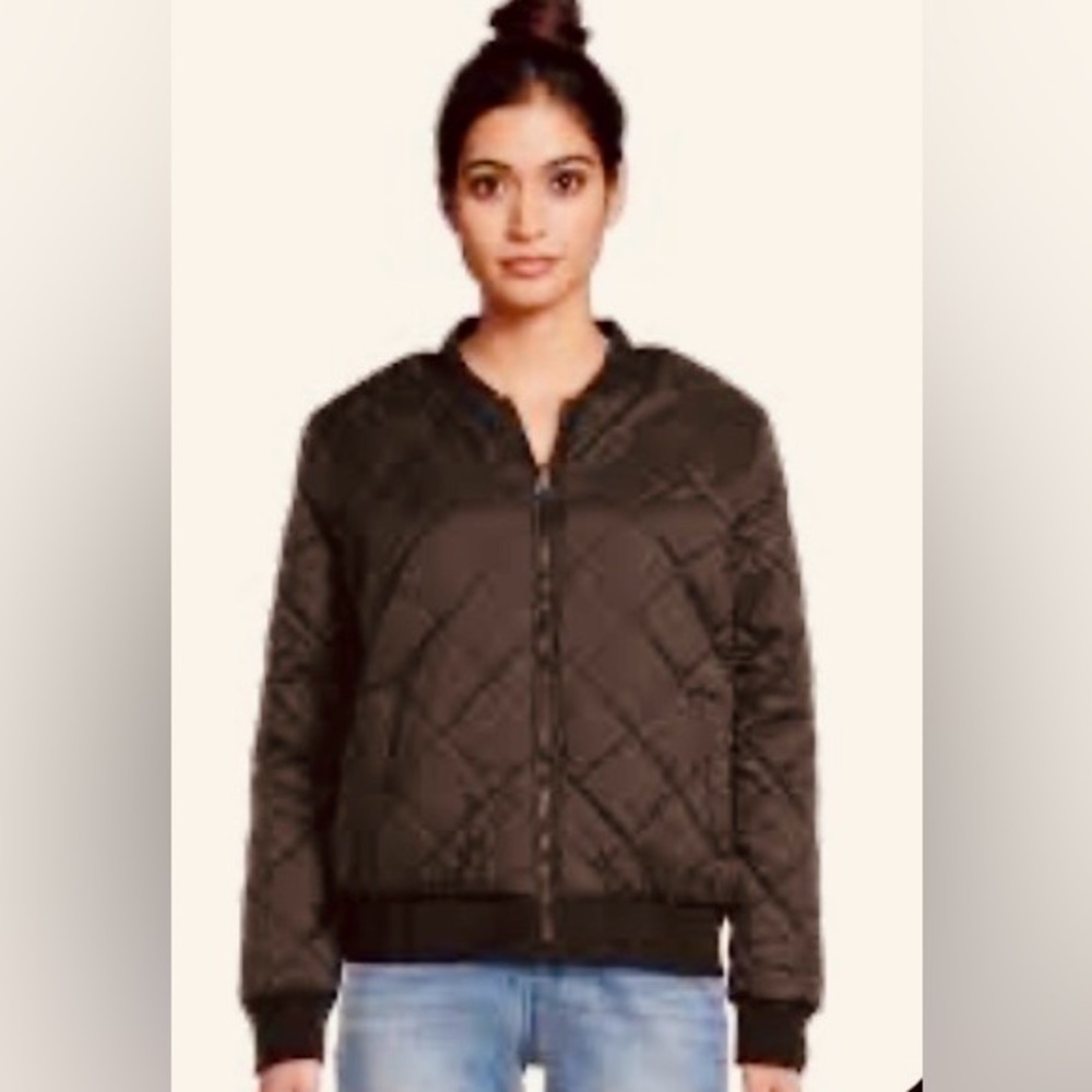 Thread & Supply Quilted Bomber Jacket size large